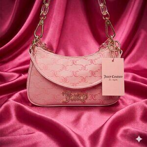 NWT Juicy Couture Medium Bling Pink Ombre Purse